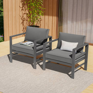 Aluminum outdoor 2025 club chairs